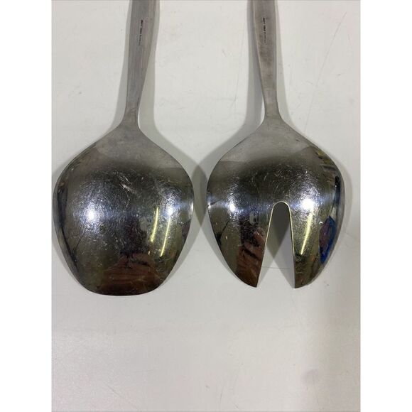 Vintage MCM Midcentury International Di Lido Salad Serving Set Fork Spoon Japan - Picture 3 of 4